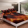 thumbnail image 3 of Flying Dragon King Sheet Set for Dragon Lovers Bed Sheets Set Fierce Wild Dinosaur Sheets Teen Room Decor, Dragon Themed Gifts Bed Set for Men Women, 1 Fitted Sheet 1 Top Sheet 2 Pillowcases, 3 of 5