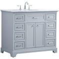 thumbnail image 4 of Elegant Kitchen and Bath 42 in. Single Bathroom Vanity set in light grey, 4 of 20