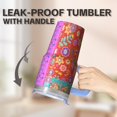 thumbnail image 5 of Boho Style 20oz Tumbler with Lids and Straws, Stainless Steel Insulated Travel Coffee Mug, Double Wall Vacuum Leakproof Bohemian, 5 of 5
