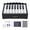 Black, variant on M Buder Piano Calendar 2025 Miniature Playable Piano Desk Calendar with 27 Song Cards USB Rechargeable Music Gift for Home Office, White, 4.72 x 3.54 in