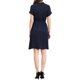 thumbnail image 3 of INSPIRE CHIC Vestido de Camisa con Cuello Notched y Escote en V para Mujeres, Cintura Elástica con Bolsillos, S Azul Marino, 3 of 6