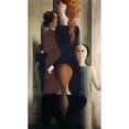 thumbnail image 2 of Oskar Schlemmer 15x24 Black Ornate Framed Double Matted Museum Art Print Titled: Women on Stairway (1925), 2 of 5