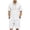 White, variant on LEKWK Men Linen Sets Outfits 2 Piece Short Sleeve Button Down Hooded Tops and Elastic Waist Shorts Lightweight Loose Fit Summer Fashion Beach Vacation Wear