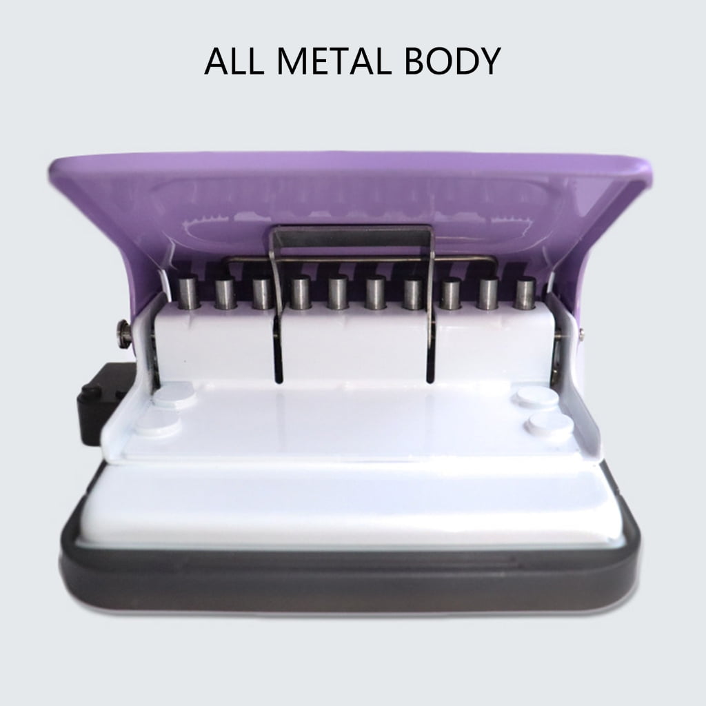 Professional 10 Hole Paper Punch Machine For Notebooks Documents A4 Size