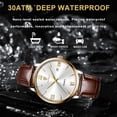 thumbnail image 4 of Poedagar mens fashion calendar watch top brand simple luminous waterproof business luxury leather men's wristwatch Reloj Hombre, 4 of 10