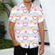 thumbnail image 4 of Ceisia Fashion Unisex Men Women Casual Short Sleeve Gift Printed Turndown Collar Button Shirt, 4 of 9