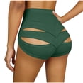 thumbnail image 4 of FNFYFH Scrunch Booty Shorts for Women High Waisted Yoga Shorts Cut Out Rave Bottoms Butt Lifting Mini Hot Pants, 4 of 7
