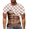 thumbnail image 2 of Styesk T-Shirts pour Homme Mode pour Hommes Impression Florale Mode Entraînement Physique Col Rond Manches Courtes T-Shirt, 2 of 5