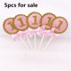 thumbnail image 1 of Decoraciones para Baby Shower, adornos para pastel de niño/niña, decoración para fiesta de cumpleaños, revelación de género para niños, decoración de mesa de postre DIY, 10 Uds., 1 of 4