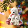 thumbnail image 4 of Christmas Polar Bear Acrylic Pendant Christmas Decoration Pendant Christmas Tree Pendant Car Pendant Holiday Decorations Hangs Home Decor, 4 of 6