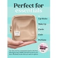 thumbnail image 3 of Embla Estuche de maquillaje transparente para cosméticos, bolsa de maquillaje con cremallera transparente y bolsa de viaje para artículos de tocador, lindas bolsas para el cuidado de la piel para muje, 3 of 5