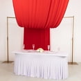 thumbnail image 4 of BalsaCircle 18 feet Red 4-Way Stretch Spandex Divider Backdrop Curtain Home Decorations, 4 of 7