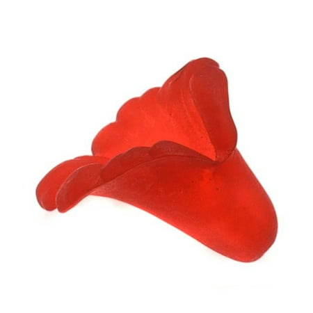 Calla Lily Beads - Lucite Trumpet Calla Lily Flower Beads Matte Crimson Red 12mm (10)