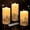 Forest Deer, variant on Christmas Fiber Optic Flameless Pillar Candles with Remote, Santa Snowman LED Candles Holiday Winter Decor Set of 3