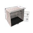thumbnail image 6 of Owls Dog Crate Cover, Owls Stars Moon Patterns in Feminine Soft Colors Symmetric Design Art, Easy to Use Pet Kennel Cover Small Dogs Puppies Kittens, 7 Sizes, Almond Green Pink Tan, by Ambesonne, 6 of 6