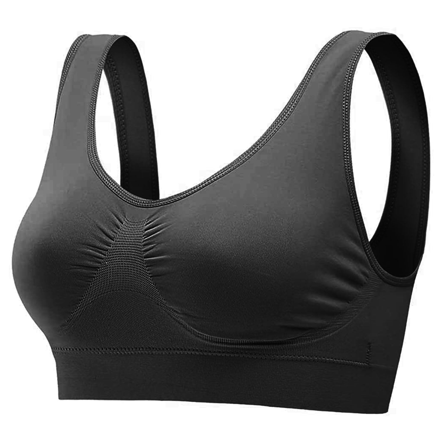 NPolar 3 Pack Female Sports Bras Seamless Wire-free Bra for Fitness Yoga Sleep  Wearing Tops 