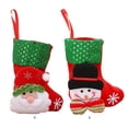 thumbnail image 3 of Moyic Calcetines navideños, adorno colgante de árbol, dulces, dulces, bocadillos de azúcar, bolsa de galletas, calcetines adorables, decoración de Kits de decoración para fiestas Papá Noel Moyic HA069126-01, 3 of 5