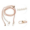 thumbnail image 3 of Unique Bargains 1 Pc Adjustable Handbag Strap for Travelling Light Glod Tone Pink ABS Alloy PU, 3 of 5