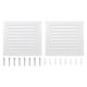thumbnail image 1 of Cubiertas de ventilación de piso rectangulares de aleación Uxcell para ventilaciones de soffit de ático, ventilaciones de puerta de garaje 10x10, 1 of 6
