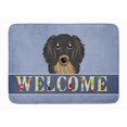 thumbnail image 1 of Carolines Treasures BB1399RUG Longhair Black & Tan Dachshund Welcome Machine Washable Memory Foam Mat, 1 of 4