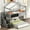 Gray, variant on Twin over Full Bunk Bed with Three - Shelf Storage Staircase - Space - Utilizing Bedroom Furniture