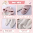 thumbnail image 2 of FELEMO Newborn Infant Toddler Winter Romper(White&Pink/6#), 2 of 6