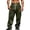 A-Olive Green, variant on Wyobmus Men's Corduroy Cargo Pants Solid Casual Elastic Waist Drawstring Straight Leg Pants forOutdoor Workout Jogging Running A-Olive Green