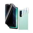 thumbnail image 1 of ccwmincc 3+3 Pack Privacy Screen Protector Designed for Samsung Galaxy A26 With 3 Pack Camera Lens Protector,Full Coverage Anti-Spy Tempered Glass Film,9H Hardness,Bubble Free,Easy to Install, 1 of 1