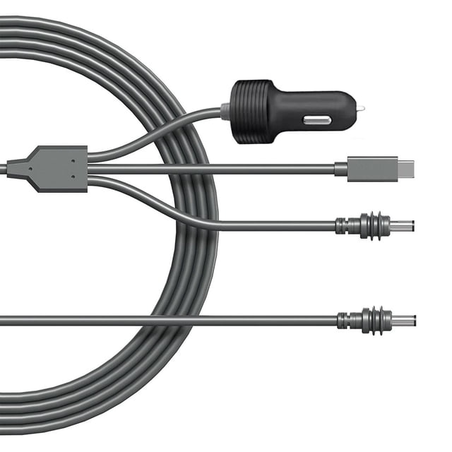 for Starlink Mini 100W Power Cable 3 in 1 Car Charger + DC Cable + Type C to DC