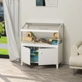 thumbnail image 5 of GDLF Hamster Cage with Storage Cabinet, Small Animal Habitat for Gerbil, Rat and Hedgehog, 5 of 8