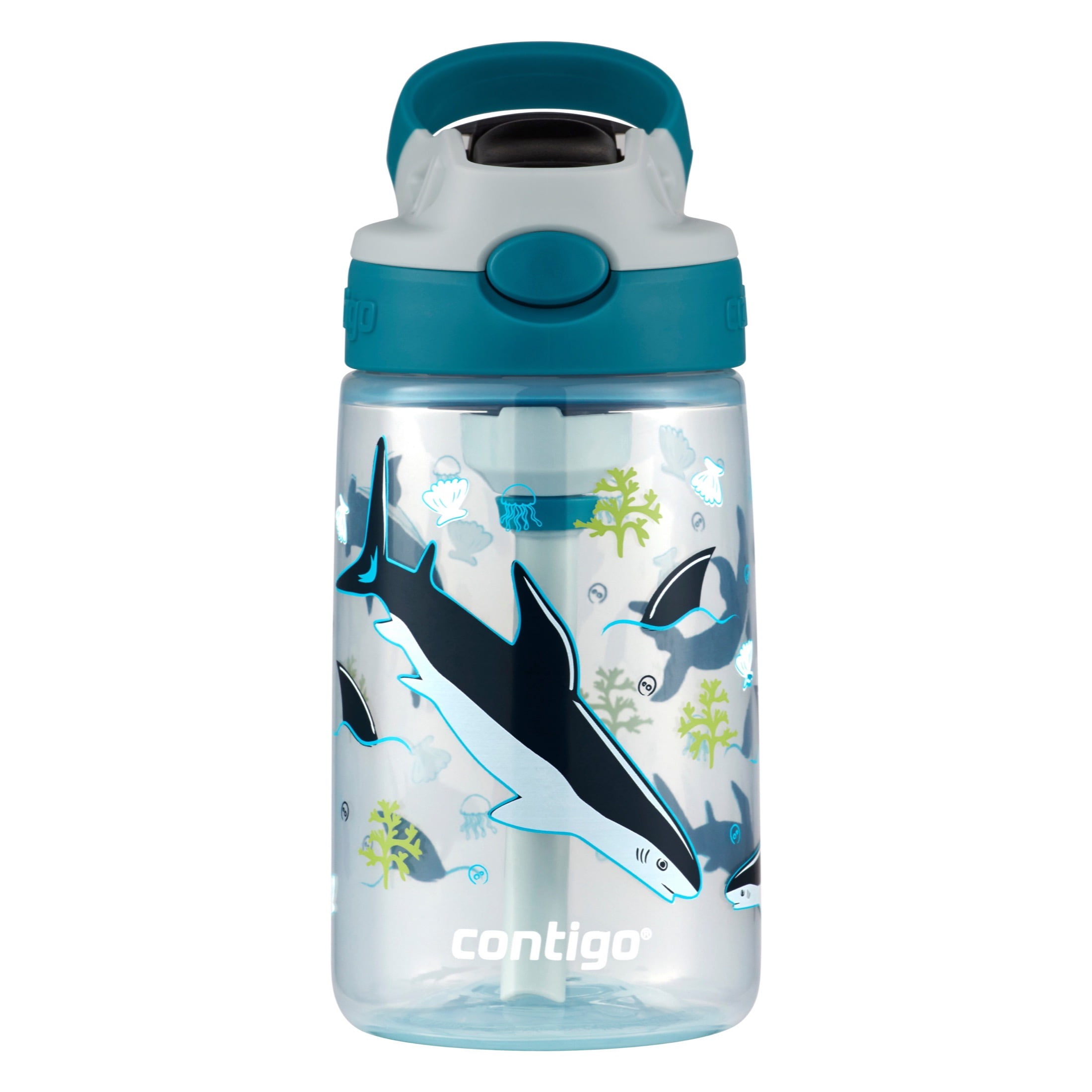 14 oz Dinos /& Sharks Contigo AUTOSPOUT Water Bottle