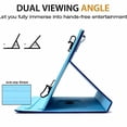 thumbnail image 2 of Universal 8" Tablet Flip Case PU Leather Shockproof Stand Case Built-in Card Slots For iPad Mini,Samsung Galaxy Tab E,Tab S2 8.0,Tab A,Tab 4 3,Kindle Fire HD 8,Kobo Aura ONE, and More 7.5-8.5" Tablet, 2 of 4