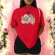 thumbnail image 3 of Playera Blusa Mujer De Mamá con Estampado de Flores Ropa Casual y Bonita para Día de la Madre Color Rojo Talla Grande Marca Emil SaEs, 3 of 4