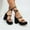 Black, variant on HaoXianJian Platforms High Heels for Women Strappy Chunky Heels Sandals for Women Open Toe Block Heeled Sandals with Ankle Strap Summer Open Toe Casual Party Shoes Dress Shoes