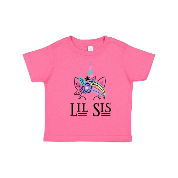 Inktastic Little Sister Unicorn Lil Sis Girls Toddler T-Shirt