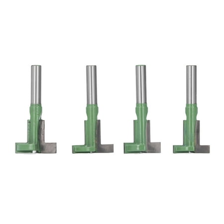 T Slot Router Bit, 8mm Round Shank 4Pcs Milling Cutters For Woodworking ...