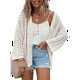 thumbnail image 3 of Suéter Tipo Cárdigan para Mujer, Color Cremoso, Talla XL, 3 of 7