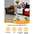 thumbnail image 5 of Red Black Couch Cover for Dogs, Abstract Geometric Grey White Middle Century Washable Sofa Covers Slipcover for Pets Dogs Futon Cover, Couch Recliner Covers, Oversized Chair Slipcover 71"x91", 5 of 9