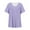 Purple2, variant on GigrtiJin Women Plus Size Short Sleeves Tops V-Neck Solid Color Pullover Blouse Trendy Loose Going out Basic Shirts