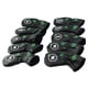 thumbnail image 3 of Juego de 10 para la cabeza de hierro de golf Juego de para todas las marcas - Cuero de PU de alto rendimiento - Negro Macarena Cubierta de la cabeza del club de golf, 3 of 7