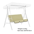 thumbnail image 3 of Garden Swing Chair Cover Replacement Canopy for Swing Chair Sunshade Waterproof Dustproof Colorful Outdoor Swing Chair Cover for Patio Courtyard Garden, 3 of 9
