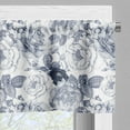 thumbnail image 5 of Ambesonne Shabby Flora Valance & Curtain, Garden Spring Roses, 55"x36", Blue Grey and White, 5 of 7