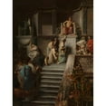 thumbnail image 2 of Émile Lévy 12x14 Gold Ornate Wood Frame and Double Matted Museum Art Print Titled - Caligula Indulging in the Worship of the People (1877), 2 of 4