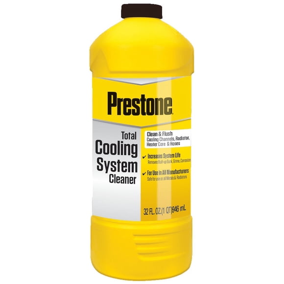 Prestone Nettoyant pour Radiateur AS105R-6 à Utiliser pour Rincer et Nettoyer le Système de Refroidissement; Bouteille de 32 Onces; Caisse de 6