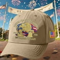 thumbnail image 6 of Eagle – United States 250th Anniversary Hat, Adjustable Anniversary Printed Patriotic Baseball Cap for Men Women Multi (4pcs, Beige), 6 of 8