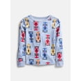 thumbnail image 2 of Wonder Nation Boys' Snug Fit Cotton Pajama Top and Pants Set, 2-Piece, Sizes 4-10, 2 of 3