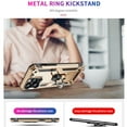 thumbnail image 7 of Dteck for Apple iPhone 16 Pro Max, Military Grade Armor Ring Holder Case Heavy Duty Magnetic for Car Mount Holder Shockproof TPU Bumper Hard PC Case Rotatable Ring Kickstand Cover,Gold, 7 of 7