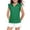 BBH57-Green, variant on Lumtrix Girls Short Sleeve Polo Shirt Kids Cute Flying Ruffle Sleeve Collar School Uniform Shirts Tops 5-14 YearsLight Purple 100