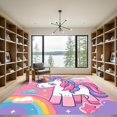 thumbnail image 2 of ODIKA 3'x5' Machine Washable Non-Slip Area Rug, Kawaii Pink High Traffic Rug, Pink, 1021030, 2 of 7
