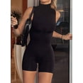thumbnail image 1 of Mono deportivo negro informal sexy sin mangas, pantalones cortos, estilo gótico, estilo Harajuku, ropa de calle, mono vintage 2023, 1 of 6